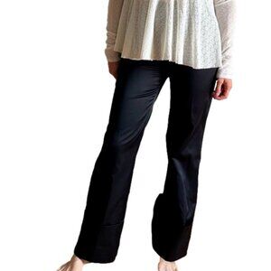 Tiger of Sweden Black Wide Leg Satin Cuffed Tailored Pants